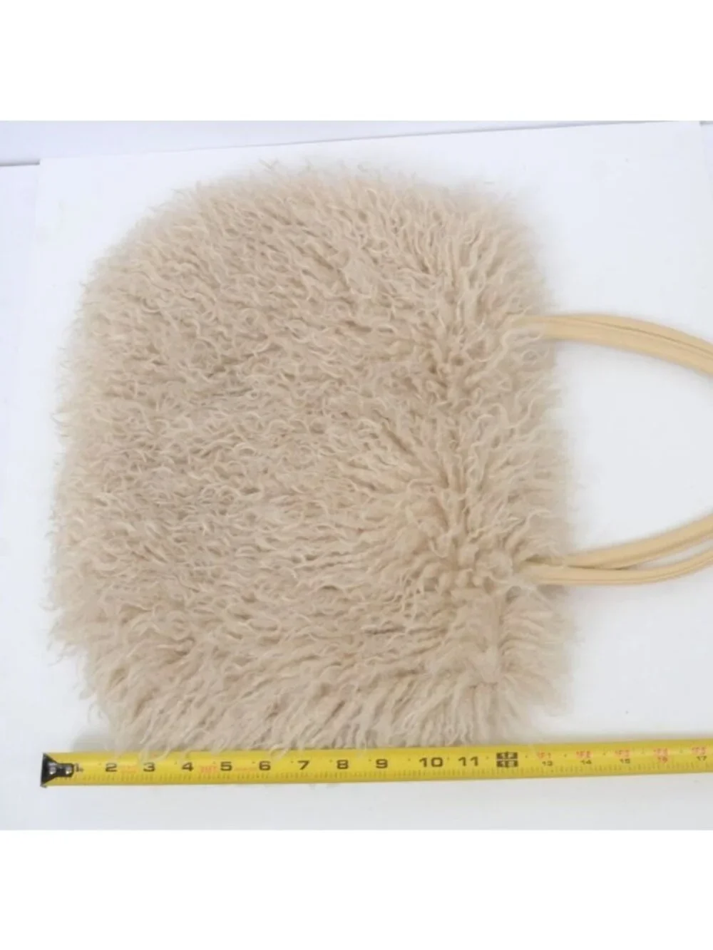 Women's Fuzzy Tote Bag Curly Handbag Furry Shoulder Bag Large Plush Top Handle